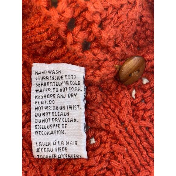 Marisa Christina Cardigan Knitted by Hand - Size XL - Beautiful Pattern & Color - Picture 11 of 11